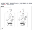 LH SEAT ASSY - WHEN STOCK IS 0 THIS ITEM IS NO LONGER AVAILABLE product image