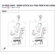 LH SEAT ASSY - WHEN STOCK IS 0 THIS ITEM IS NO LONGER AVAILABLE product image