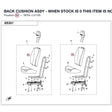 BACK CUSHION ASSY - WHEN STOCK IS 0 THIS ITEM IS NO LONGER AVAILABLE product image