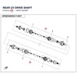 REAR CV DRIVE SHAFT product image