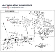 HEAT INSULATOR, EXHAUST PIPE product image