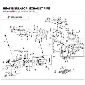 HEAT INSULATOR, EXHAUST PIPE product image