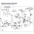 FRONT EXHAUST PIPE ASSY product image