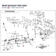 REAR EXHAUST PIPE ASSY product image