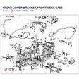 FRONT LOWER BRACKET, FRONT GEAR CASE product image