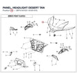 PANEL, HEADLIGHT product image
