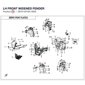LH FRONT WIDENED FENDER product image