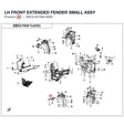 LH FRONT EXTENDED FENDER SMALL ASSY product image