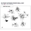 RH FRONT EXTENDED FENDER SMALL ASSY product image