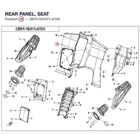 REAR PANEL, SEAT product image
