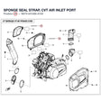SPONGE SEAL STRAP, CVT AIR INLET PORT product image