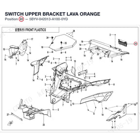 SWITCH UPPER BRACKET product image