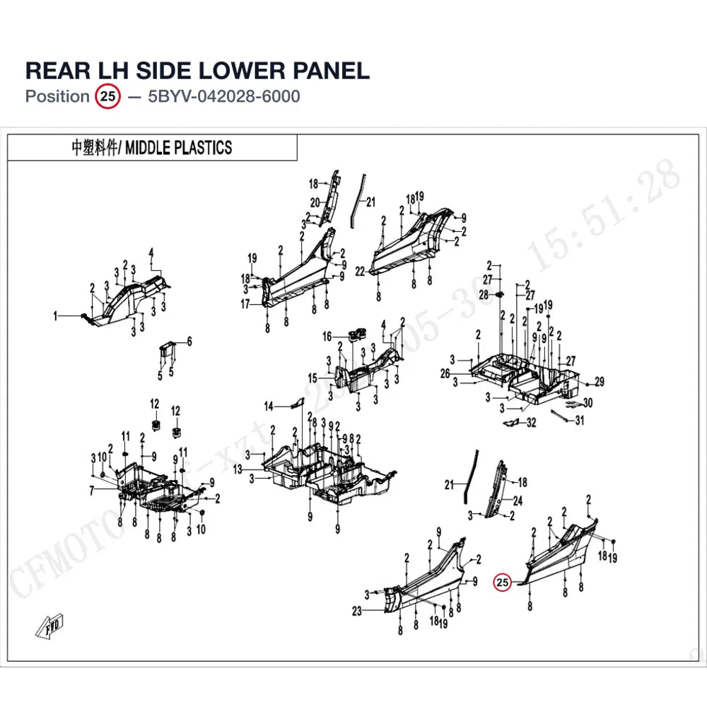 REAR LH SIDE LOWER PANEL product image