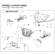 FENDER, LH FRONT WHEEL product image