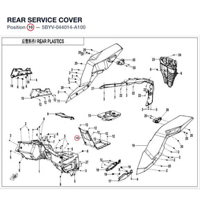 REAR SERVICE COVER product image