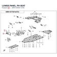 LOWER PANEL, RH SEAT product image