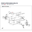 FRONT UPPER SWING ARM, RH product image