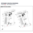 RETAINER, KNUCKLE BEARING product image