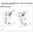 FRONT SHOCK ABSORBER ASSY - REPL BY 5BYV-050500-A101 product image
