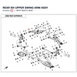 REAR RH UPPER SWING ARM ASSY product image
