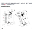 REAR RH SHOCK ABSORBER ASSY - REPL BY 5BYV-060600-A101 product image