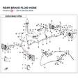 REAR BRAKE FLUID HOSE product image