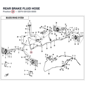 REAR BRAKE FLUID HOSE product image