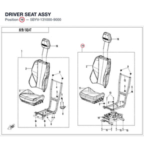 DRIVER SEAT ASSY product image