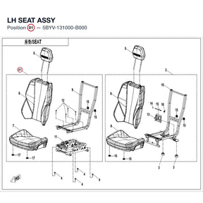 LH SEAT ASSY product image