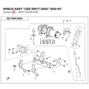 WINCH ASSY "USE BW17-0400" product image