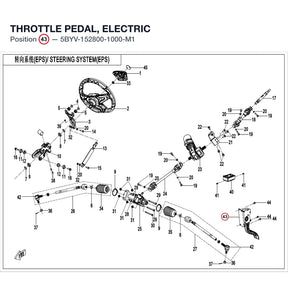 THROTTLE PEDAL, ELECTRIC product image
