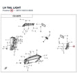 LH TAIL LIGHT product image