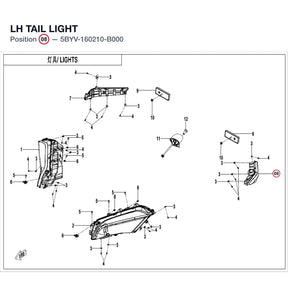 LH TAIL LIGHT product image