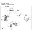 RH TAIL LIGHT product image