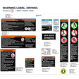 WARNING LABEL, DRIVING product image