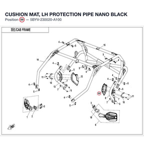 CUSHION MAT, LH PROTECTION PIPE product image