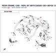 REAR FRAME, CAB - REPL BY 5BYV-230500-1001-0BY00 product image