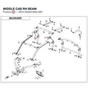 MIDDLE CAB RH BEAM product image