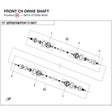 FRONT CV DRIVE SHAFT product image