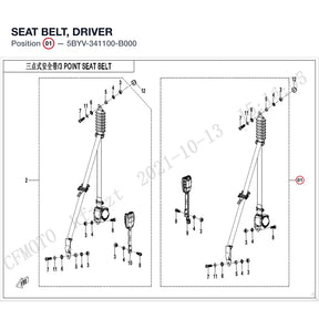 SEAT BELT, DRIVER product image