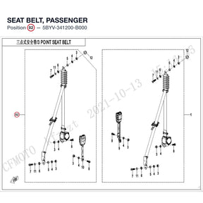 SEAT BELT, PASSENGER product image