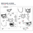 DECO PLATE, LH DOOR product image