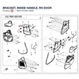 BRACKET, INSIDE HANDLE, RH DOOR product image