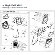 LH REAR DOOR ASSY product image