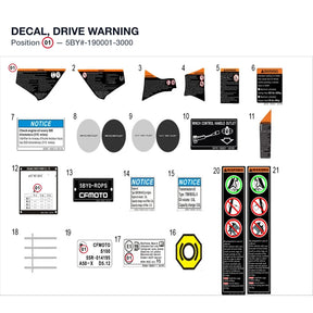 DECAL, DRIVE WARNING product image