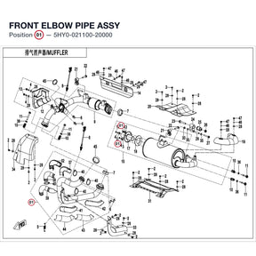 FRONT ELBOW PIPE ASSY product image