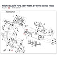 FRONT ELBOW PIPE ASSY REPL BY 5HY0-021100-10000 product image