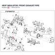 HEAT INSULATOR, FRONT EXHAUST PIPE product image