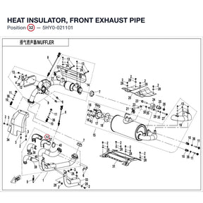 HEAT INSULATOR, FRONT EXHAUST PIPE product image