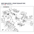 HEAT INSULATOR 1, FRONT EXHAUST PIPE product image